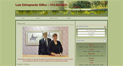 Desktop Screenshot of loischiropractic.com